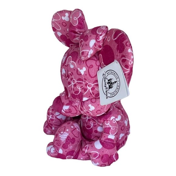 Disney Parks Pink Minnie Mouse Hearts Bows Plush - Picture 3 of 8